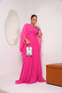 VESTIDO MANGA MORCEGO LISO VESTIDO DE FESTA PETRA FINA PINK M
